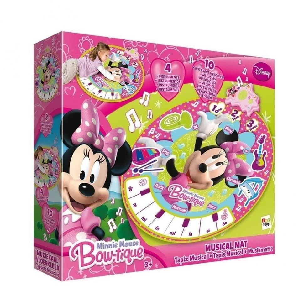 Игровой развивающий музыкальный коврик Minnie (Минни), IMC Toys, со звуковыми эффектами  #1