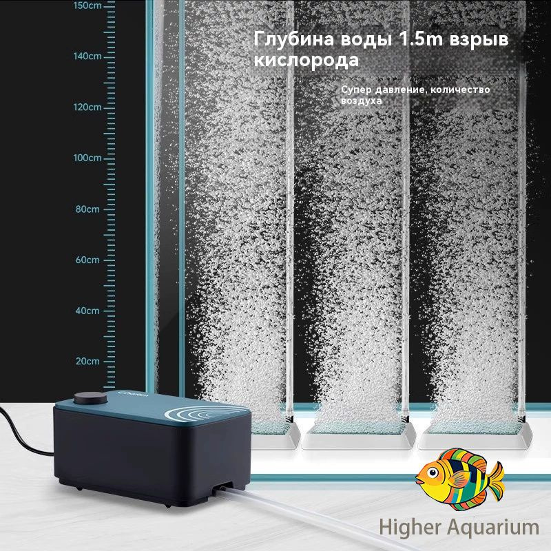 Компрессор пьезо для аквариума, бесшумный , компактный,120л/ч купить на ...