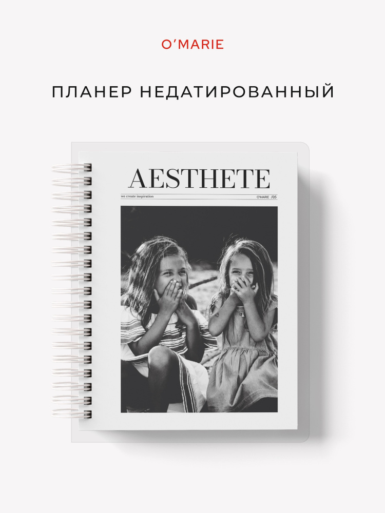 Ежедневник недатированный из коллекции Aesthete "Girls", планер на пружине, 262 страницы  #1