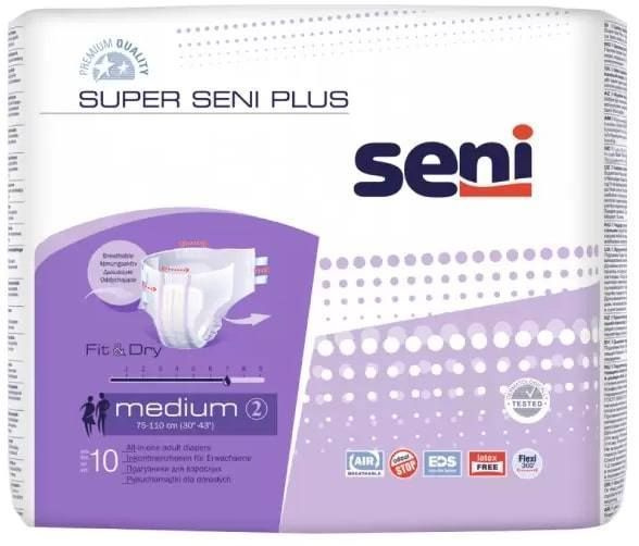 Seni Super Plus, подгузники для взрослых (M), 10 шт. #1