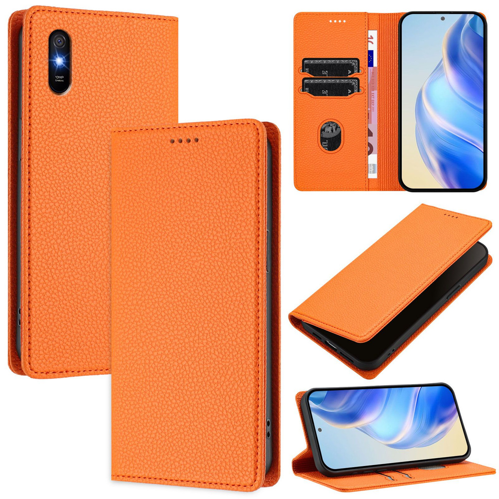 Кожаный книжка чехол для Xiaomi Redmi 9A/9AT/9i( Редми 9A 9AT 9i) с визитницей и RFID-блокировкой  #1