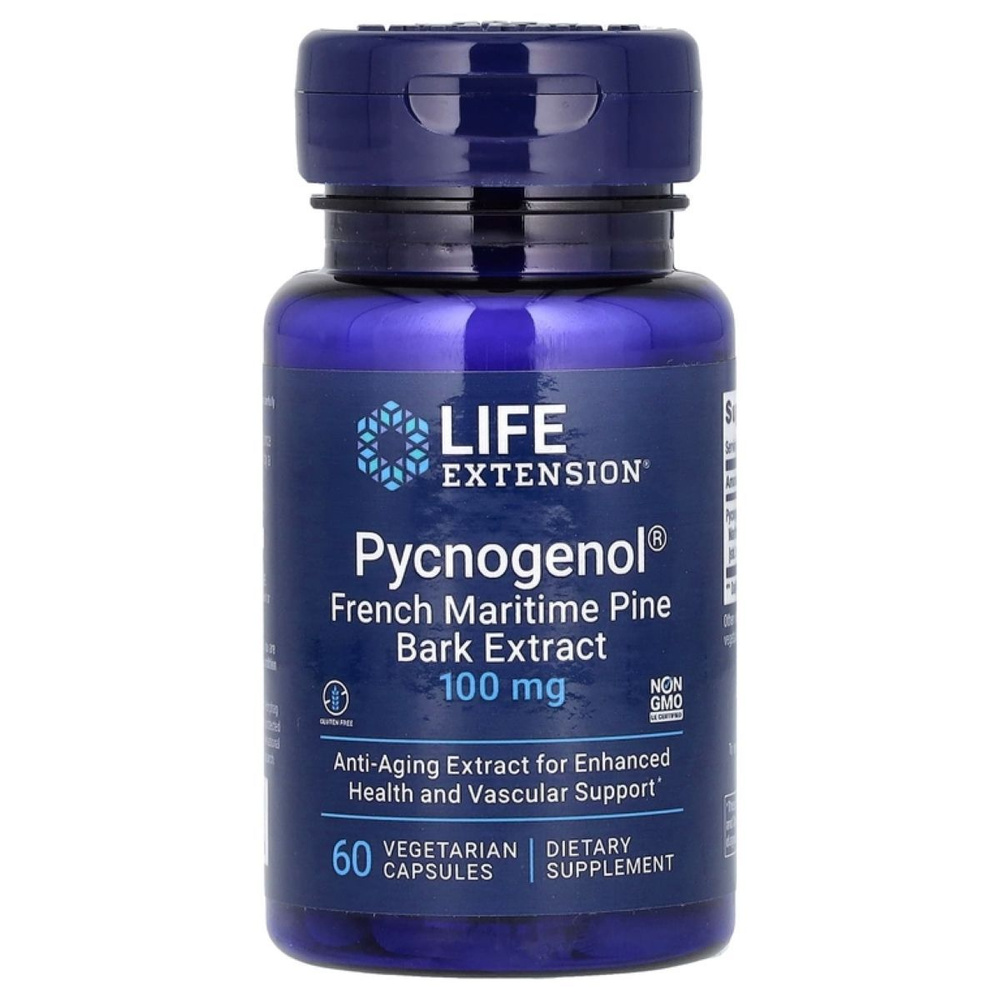 Антиоксиданты Life Extension Pycnogenol 100 mg 60 капсул #1