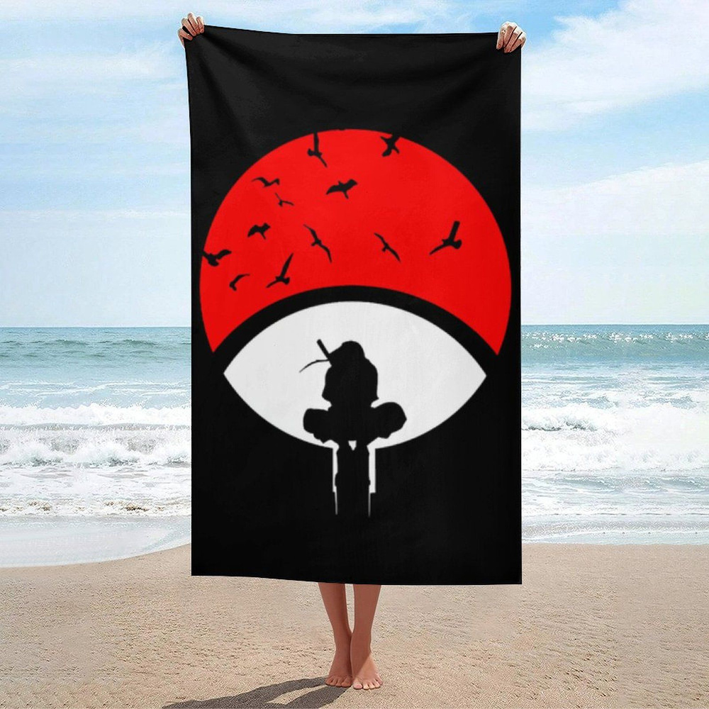 Naruto Полотенце для ванной, Полиэфирное волокно, 80x130 см, разноцветный, 1 шт.  #1