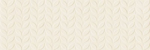 Ragno Vida RA6L Struttura Foglia 3D Beige Rett Бежевая Матовая Ректифицированная Настенная плитка 30x90 #1