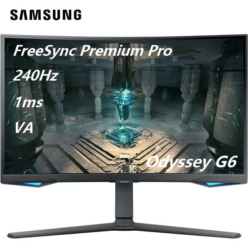 Samsung 32" Монитор Odyssey G6 LS32BG654ECXXF(SmartThings Hub/Smart TV ...