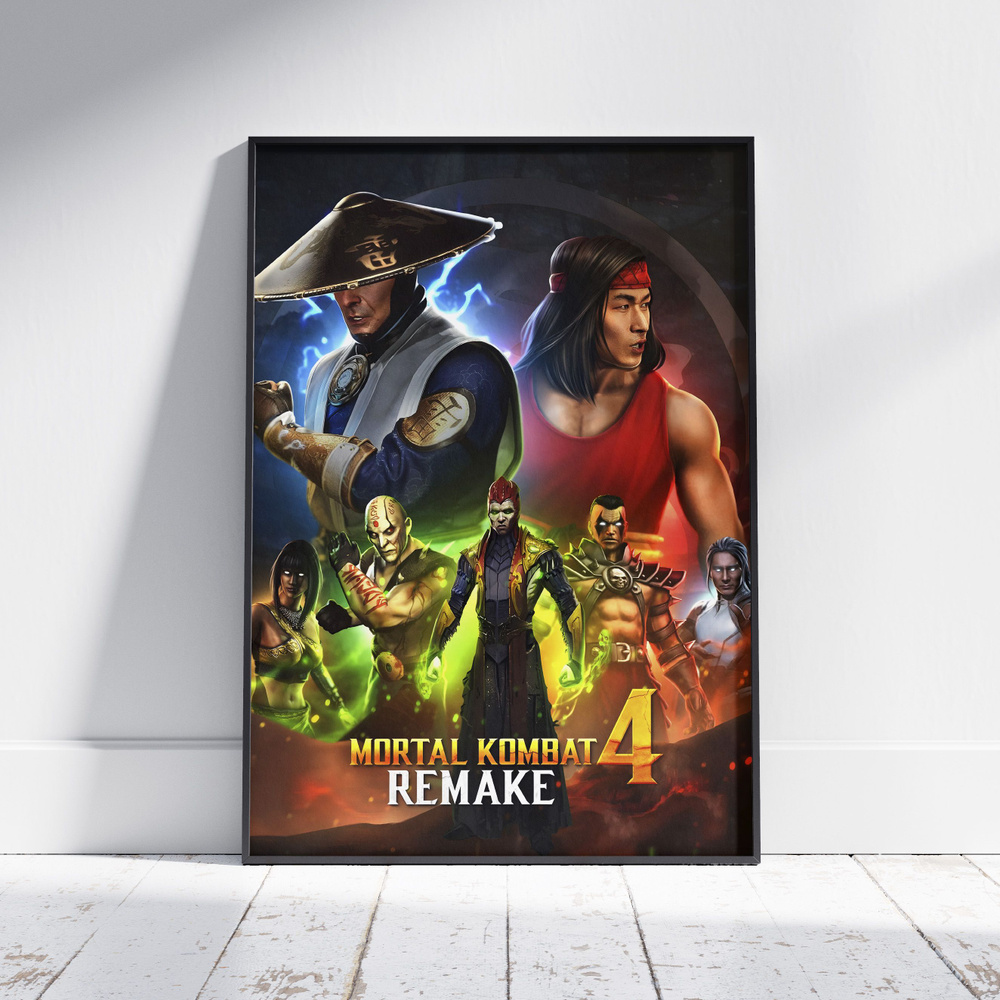 Плакат на стену для интерьера Мортал Комбат (Общее 2) - Постер по игре Mortal Kombat формата А3 (30x42 #1