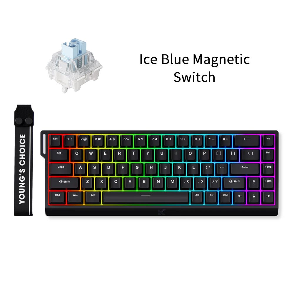 MCHOSE Игровая клавиатура проводная ACE 68 Киберспорт Ice Blue