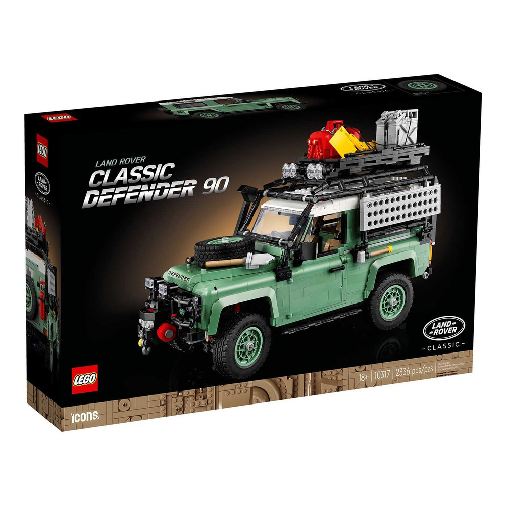 Конструктор LEGO Icons Land Rover Classic Классический внедорожник Defender 90, 2336 деталей, возраст #1