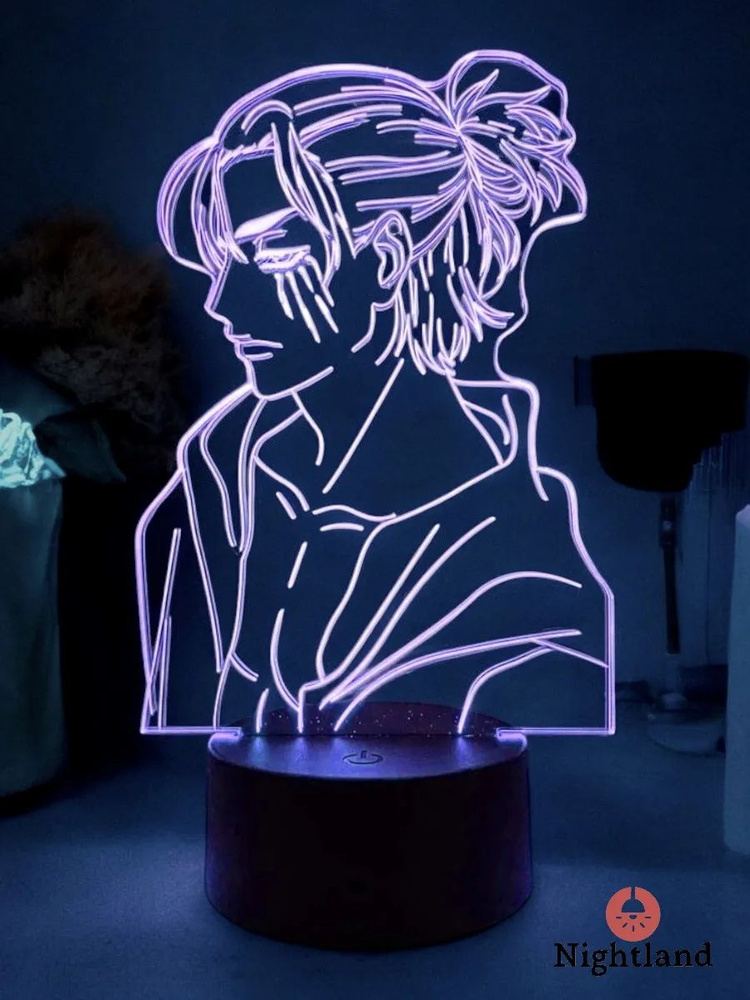 Ночник Аниме Эрен Атака Титанов #1