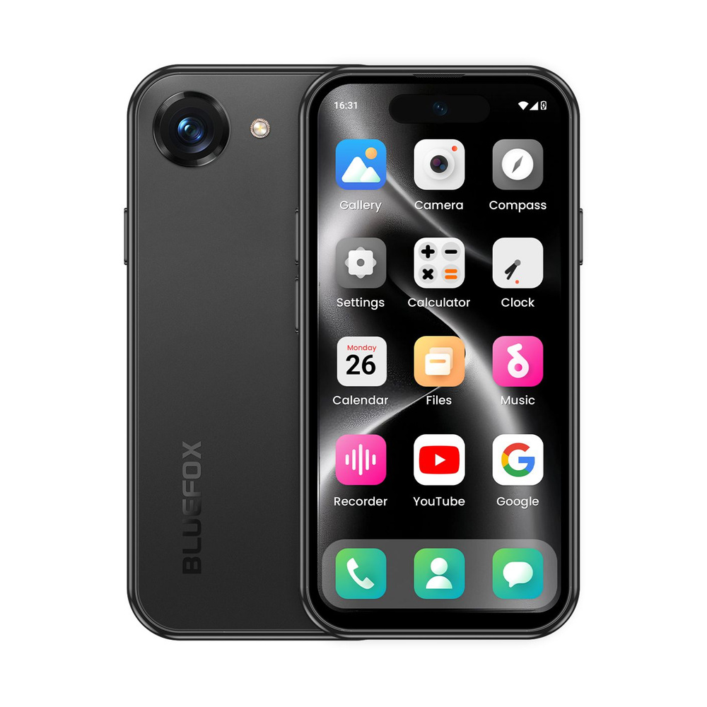 BLUEFOX NX1 ミニスマートフォン 画面割れ ブラック コーティング済み Мобильный телефон BLUEFOX NX1, 4