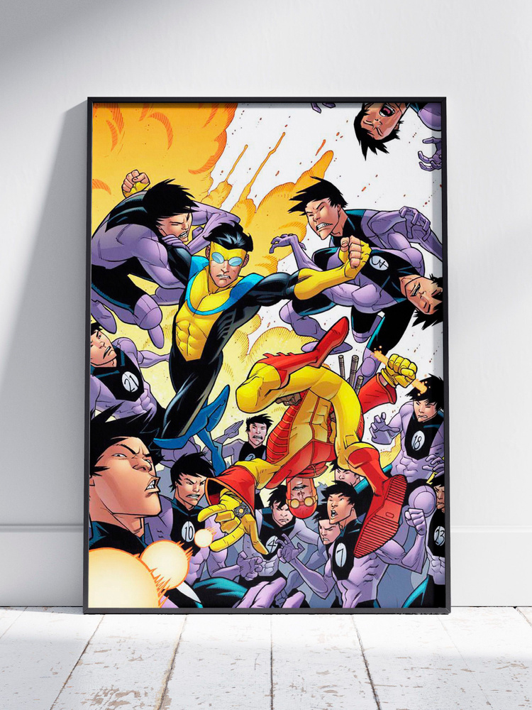 Плакат на стену для интерьера Неуязвимый (Invincible 6) - Постер по мультсериалу и комиксам формата A3 #1