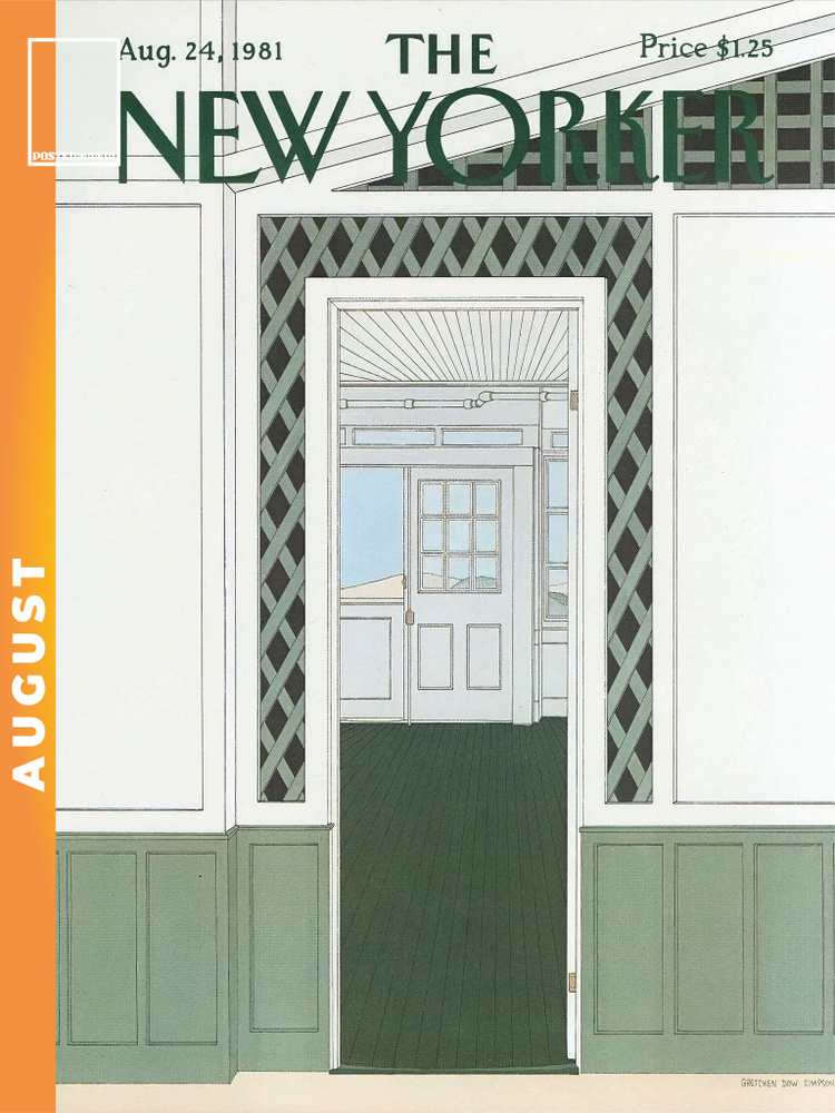 Постермания Постер "The New Yorker Лето Август 24 1981", 40 см х 30 см #1