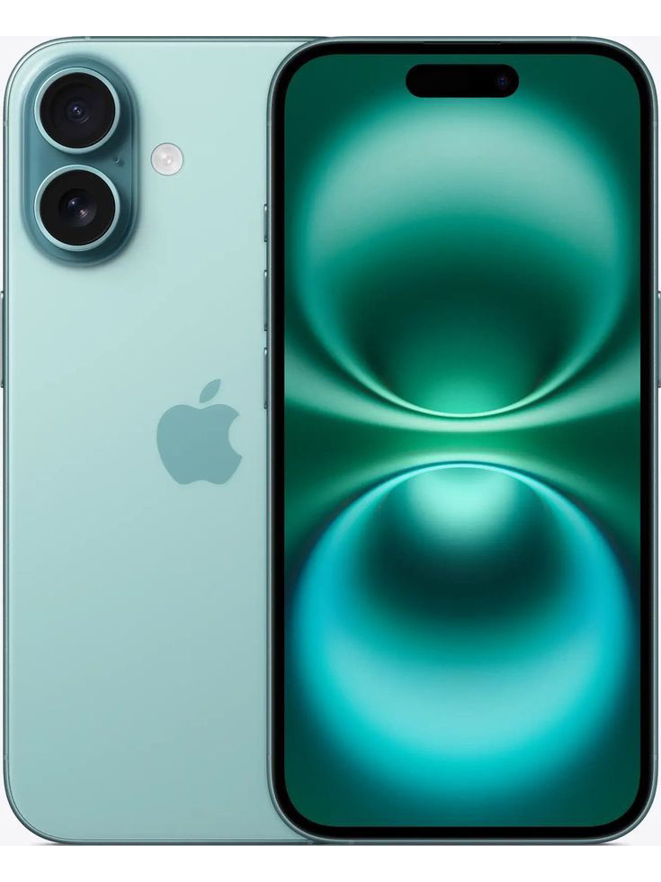 Apple Смартфон iPhone 16, eSIM+SIM 8/256 ГБ, Nano-SIM, зеленый #1