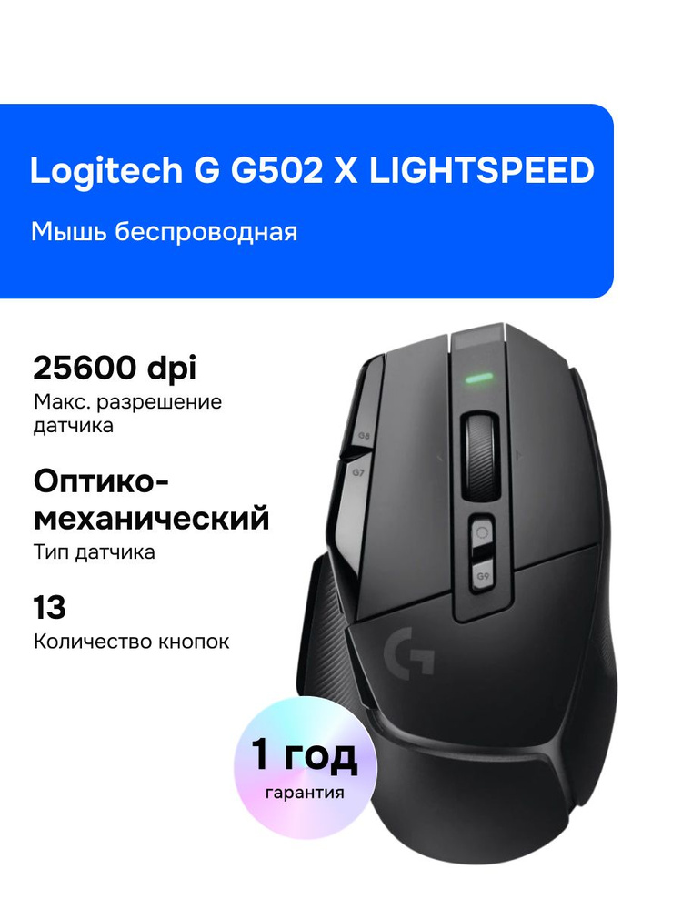 Игровая мышь беспроводная Logitech G беспроводная G502 X