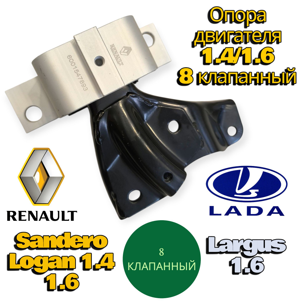 Опора двигателя Renault Logan 04-16 / Sandero 09-14 (Справа)