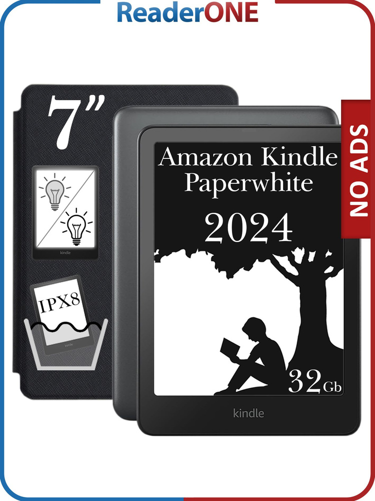 Электронная книга Amazon Kindle PW 12 2024 32Gb SE Black + чехол E