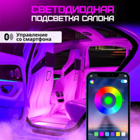 Максимальная черная динамическая тюнинг подсветка в салон Black Light Ambient 2 Generation