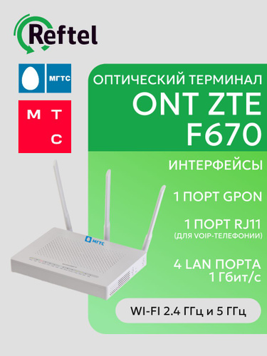 17 отзыв на ZTE Абонентский терминал ZXHN F670 GPON