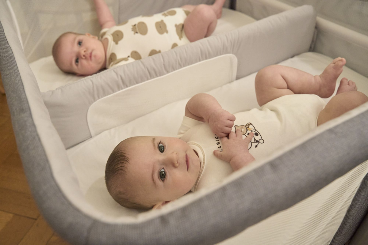 Кроватка для новорожденных Chicco Next2Me Twins для двойняшек и ...