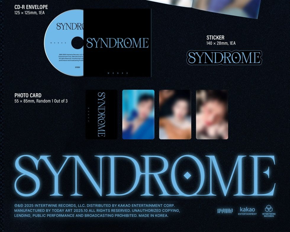 Альбом WONHO - SYNDROME 1st Full Album RANDOM Version