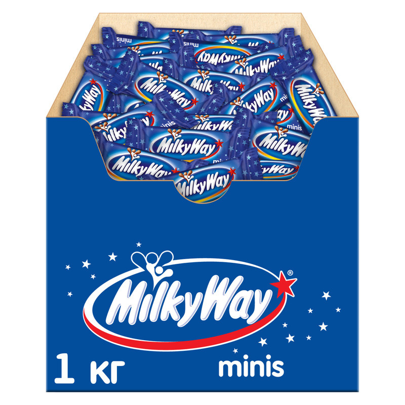 Подарите себе и близким сладкую паузу с нежными батончиками Milky Way! Конфетки Милки вей из воздушной нуги, покрыты настоящим молочным шоколадом, тают во рту и дарят моменты чистого удовольствия. Шоколадки Milky Way — это мягкие, воздушные конфеты с молочным вкусом и настоящим шоколадом.Нежные шоколадные сладости для детей Милкивей прекрасно подойдут к чаю, к кофе, какао и другим согревающим напиткам и спасут вас от голода. Шоколадки Milki way в индивидуальной упаковке удобно взять с собой в дорогу, в школу или на работу, батончики для перекуса хороши даже во время короткого перерыва между делами! Милки вей батончик безопасный для детей, он не содержат красителей и консервантов, только качественные ингредиенты. Доверьтесь вкусу, проверенному временем, выбирайте любимые шоколадные сладости и разделите приятные моменты с близкими!