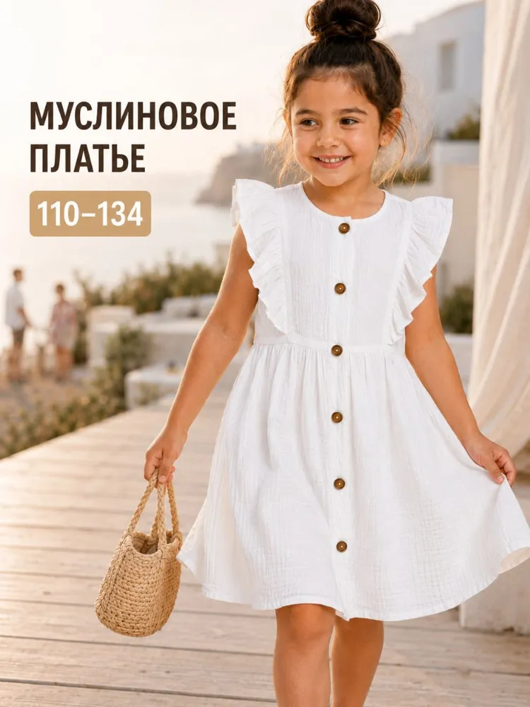 Платье Esenlik летнее, муслин