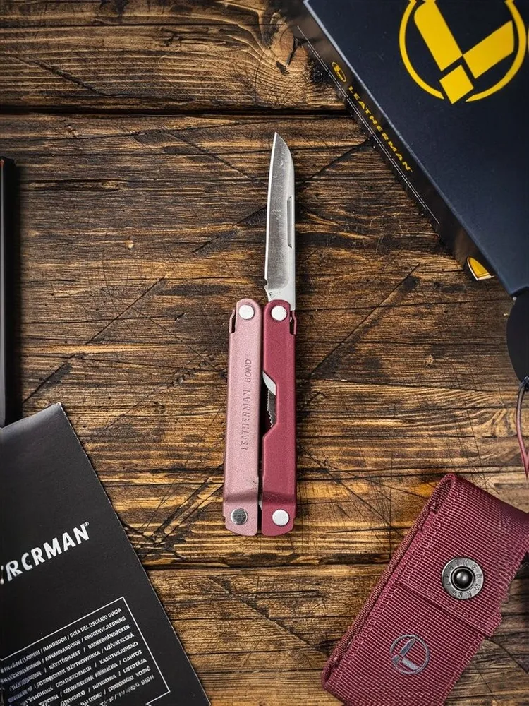 Мультитул Leatherman Bond Cranberry 833311, 14 инструментов, красный, красный, фото 4