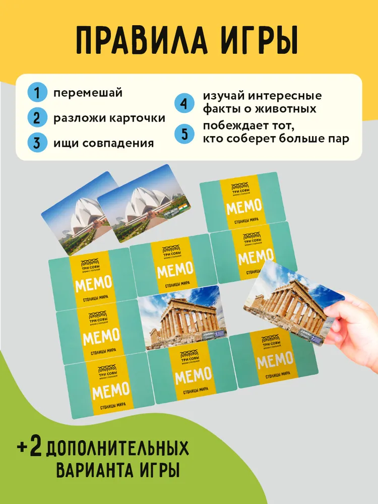 Игра мемо для детей, вариант, фото 3