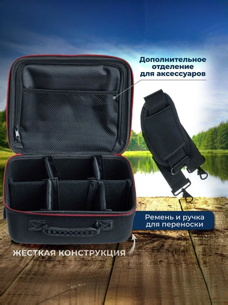 Сумка для катушек рыболовных, кофр, чехол, вариант, фото 2