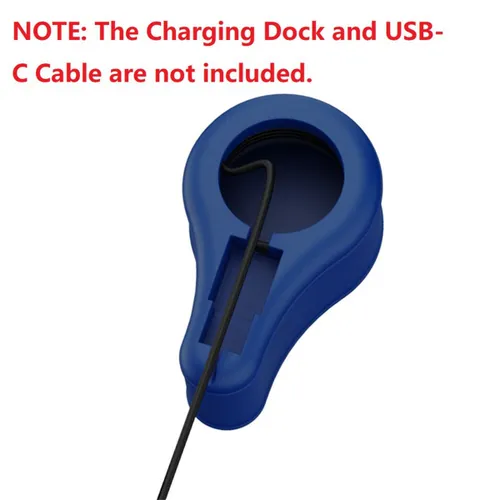 Защитный силиконовый чехол для зарядного устройства Oura Ring Gen3, темно-синий.