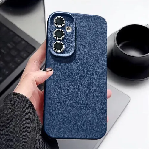 Подходит для Samsung S25 Edge Мягкий боковой чехол с узором из искусственной кожи