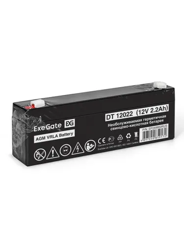 Exegate EP249950RUS Аккумуляторная батарея DT 12022 (12V 2.2Ah, клеммы F1)
