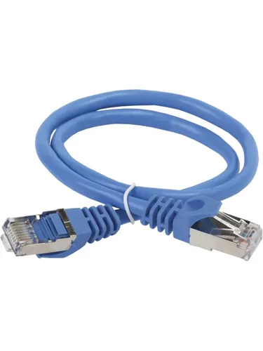 ITK PC03-C5EFL-1M Патч-корд F/FTP RJ-45 вил.-вилка RJ-45 кат.5E 1м синий LSZH