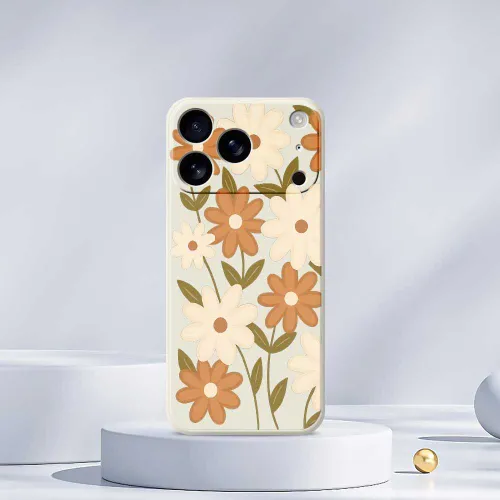 Мягкая оболочка из ТПУ с рисунком маленьких маргариток защищает телефон от царапин и подходит для iP