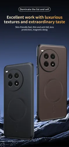 Чехол для телефона OnePlus Ace 3 Pro,Новый защитный чехол с магнитной зарядкой из искусственной кожи