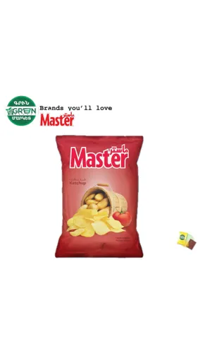 Master chips TOMATO /чипсы со вкусом кетчупа 65G