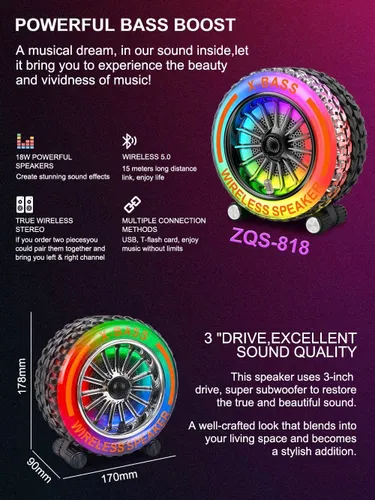 Блютуз колонка ZQS-818