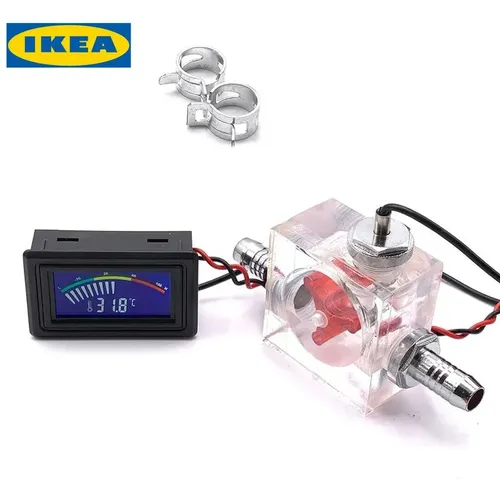 Износостойкая система охлаждения жидкости с водяным охлаждением, светодиодный термометр с 2 шипами