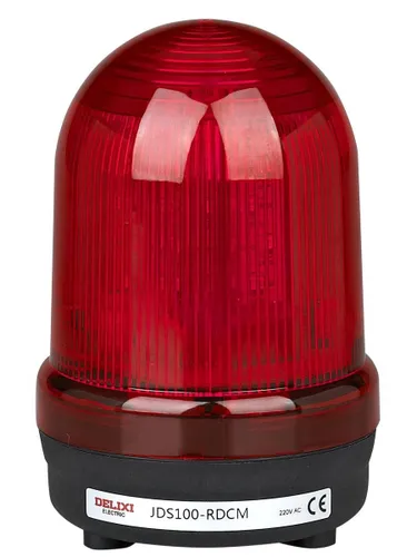 Корпус сигнализатора JDS100, красный цвет, режим работы: прерывистый писк + мигание, номинальное нап