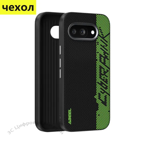 Чехол на Google Pixel 9A Текстура углеродного волокна чехол с Magsafe