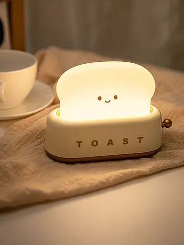 Светильник беспроводной, ночник, желтый тостер