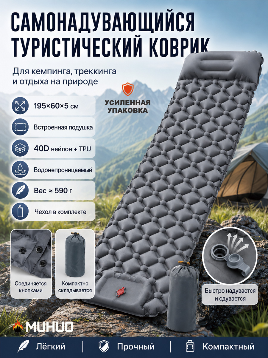Матраснадувной190х60см
