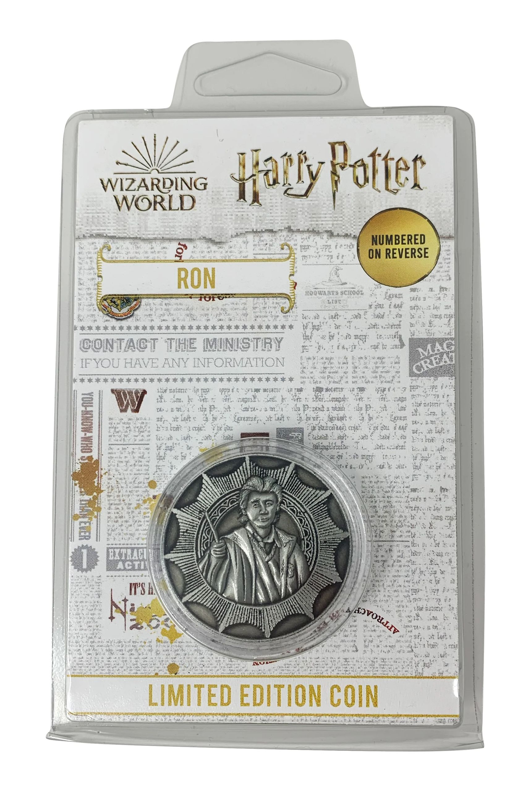 Коллекционная монета Harry Potter Рон Уизли