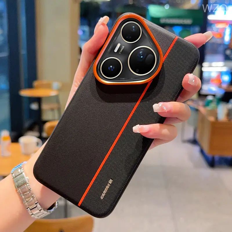 智能手机壳 用于 Huawei Pura 80 Ultra, 塑料 , 黑色