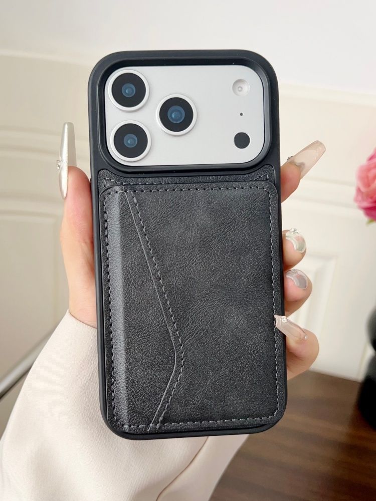 智能手机壳 用于 Apple iPhone 17 Pro Max, 热塑性聚氨酯, 黑色