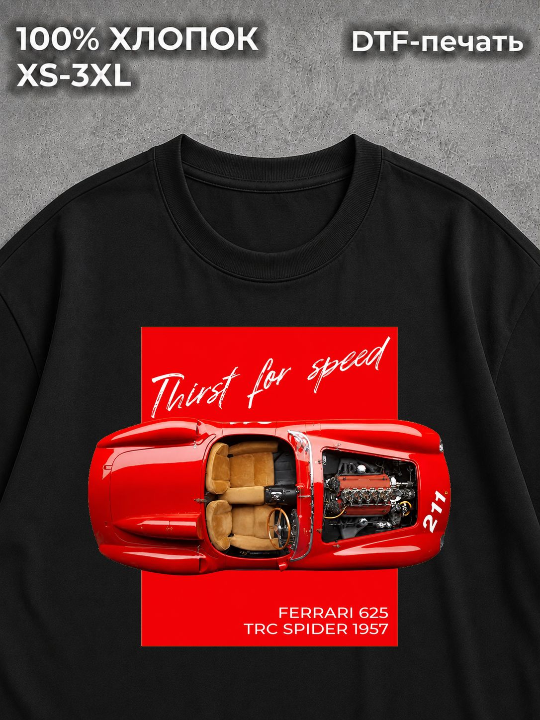 Футболка базовая черная