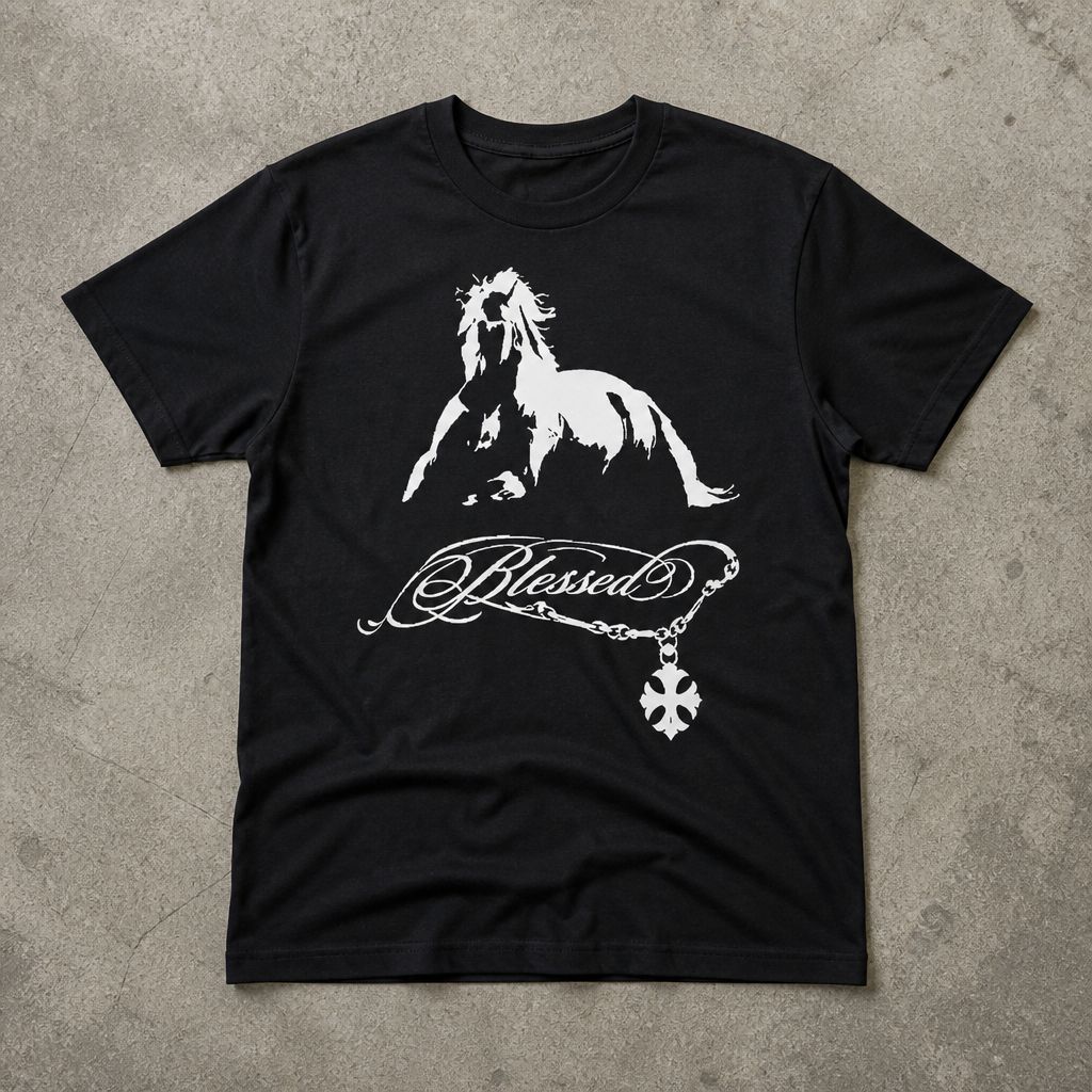 Футболка y2k blessed ysl flat_lay