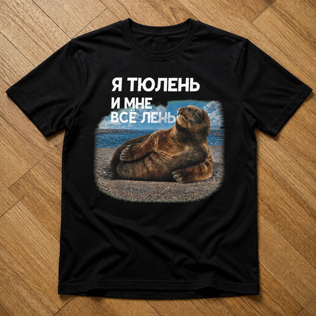 Футболка прикол синий