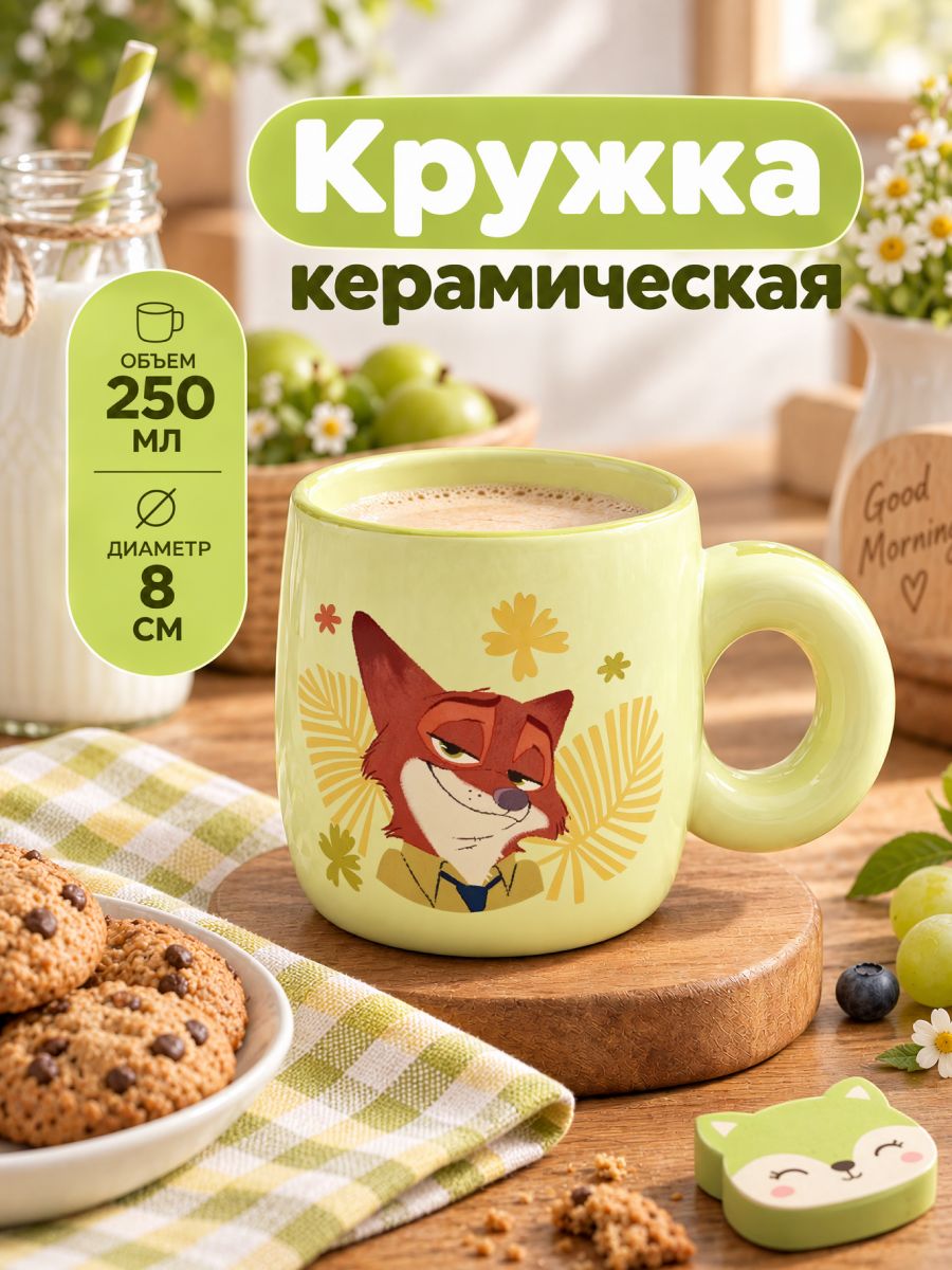 Керамическая кружка Disney "Зверополис" 250 мл