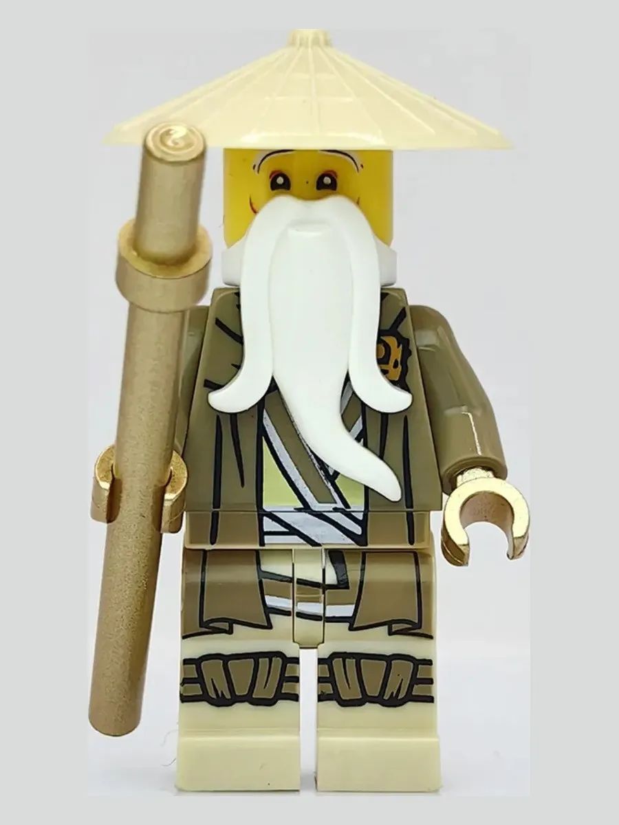 Фигурка Сенсей Ву с посохом / Ниндзяго / Минифигурка Ninjago
